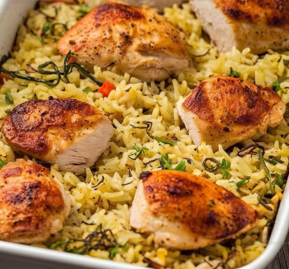 One-Dish Baked Chicken Rice Recipe