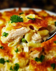 Cracker-Crowned Chicken Noodle Casserole Recipe