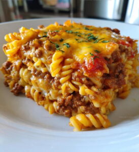Retro Hamburger Supreme Casserole Recipe