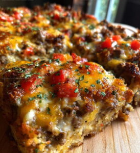 Cheesy Baked Beef Casserole Recipe