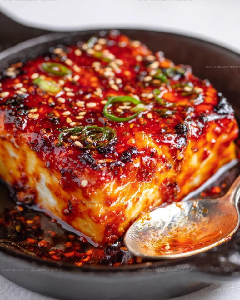 Swicy Baked Feta With Gochujang Honey Glaze Recipe