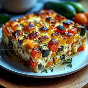 Cottage Cheese Veggie Breakfast Bake Recipe