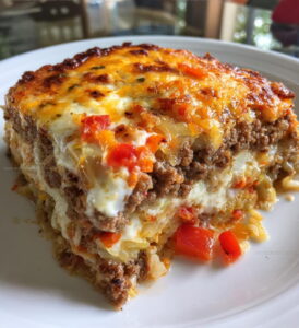 Hearty Cabbage Beef Bake Recipe