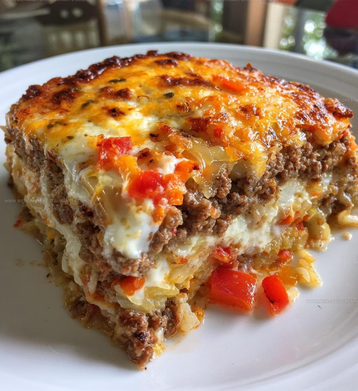 Hearty Cabbage Beef Bake Recipe