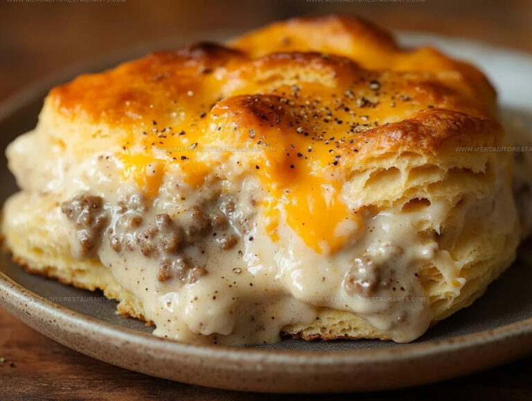 Hearty Biscuits Gravy Breakfast Casserole Recipe