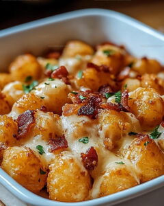 Loaded Tater Tot Bake Recipe