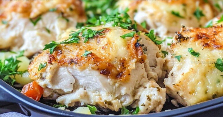 Crouton-Crusted Baked Caesar Chicken Recipe