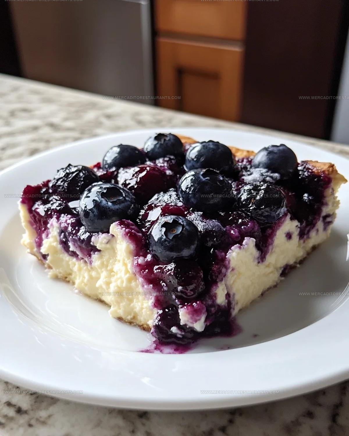 Oat Flour Blueberry Cottage Cheese Breakfast Bake Recipe