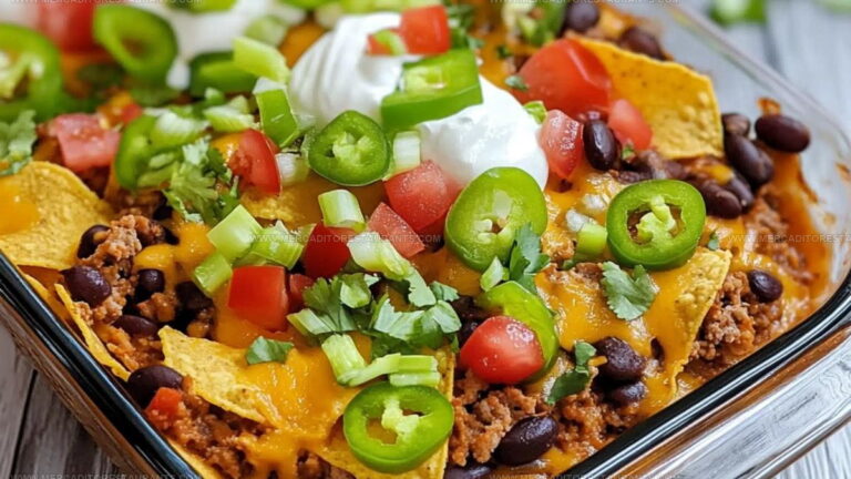 Cheesy Walking Taco Casserole Recipe