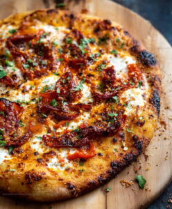 Calabrian Chili Roasted Red Pepper Pizza Recipe