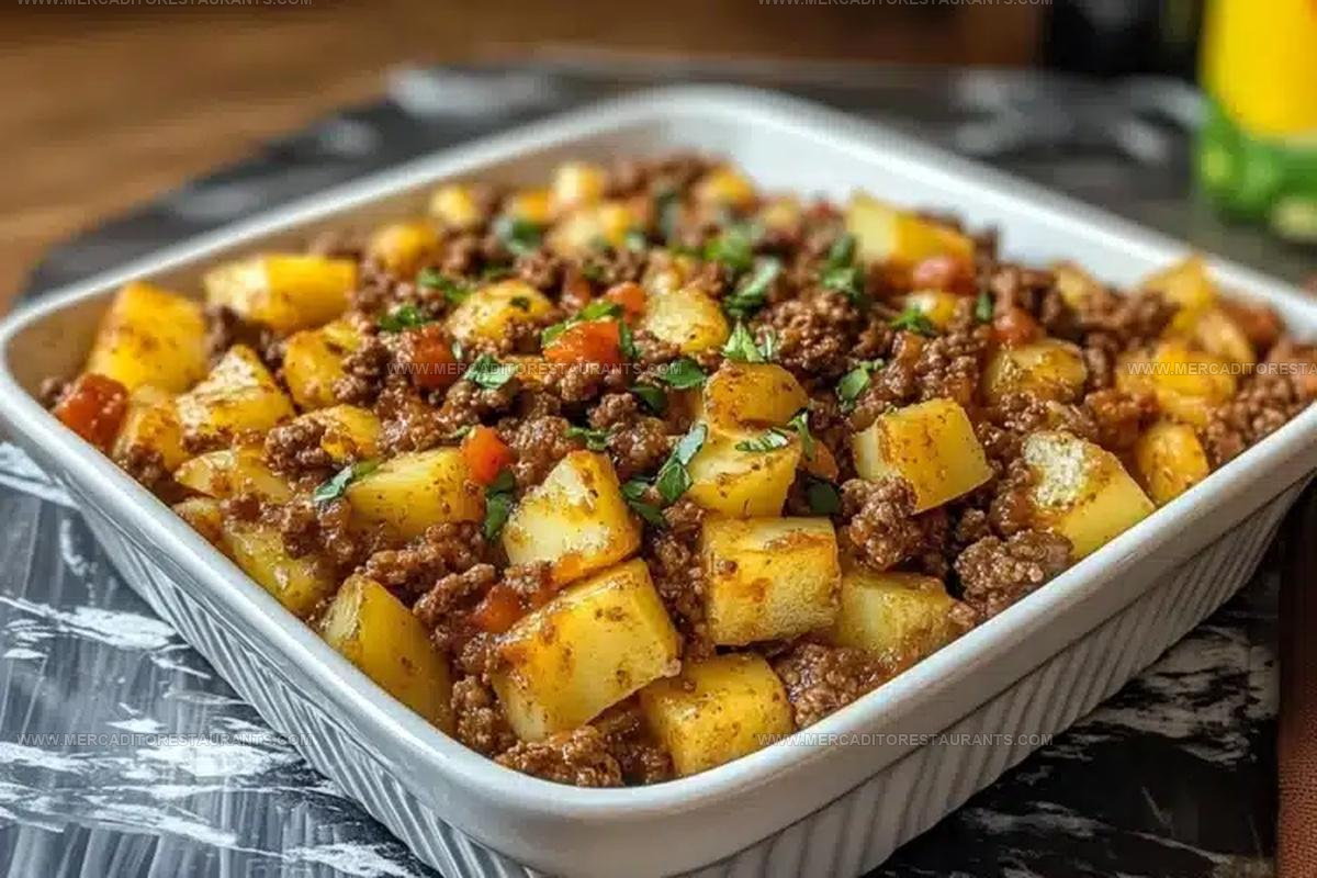 Comforting Ground Beef and Potatoes Casserole Recipe