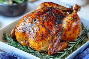 Herb-Butter Roasted Whole Chicken Recipe