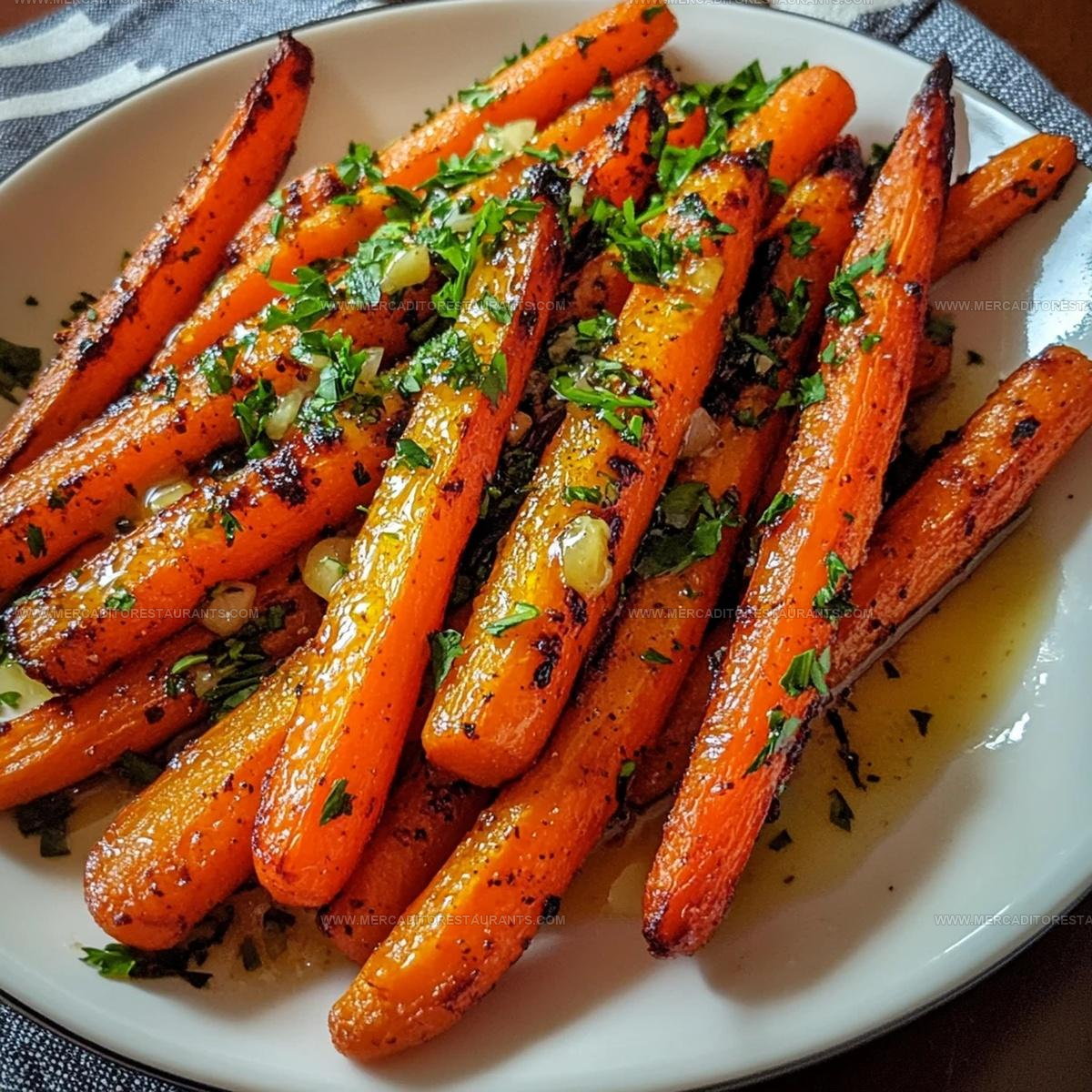Sweet Garlic Butter Roasted Carrots Recipe