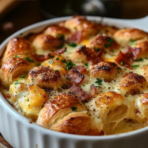 Croissant Brunch Breakfast Casserole Recipe