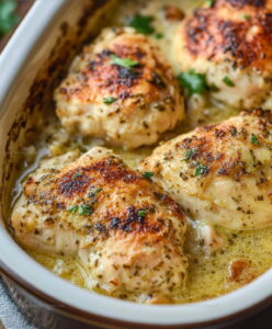 Caesar Parmesan Baked Chicken Recipe