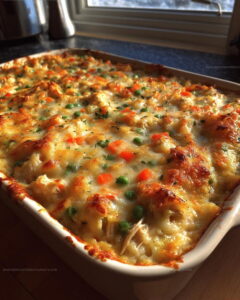 Creamy OneDish Chicken Rice Casserole Recipe