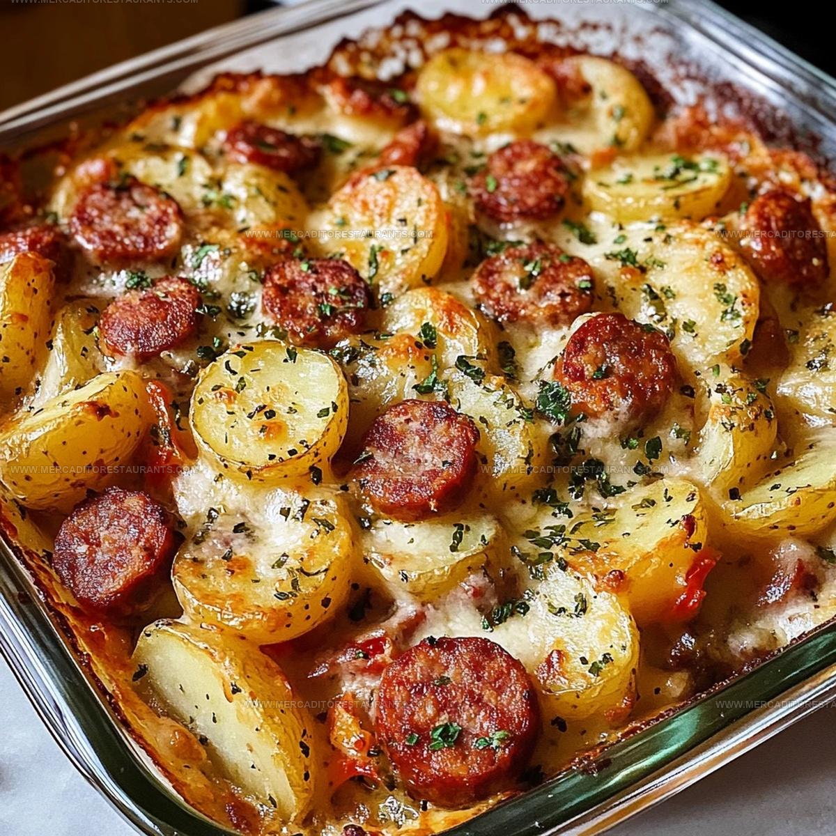 One-Pan Smoked Sausage Potato Bake Recipe