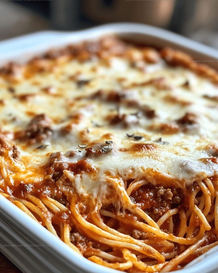 Cheesy Million Dollar Spaghetti Casserole Recipe