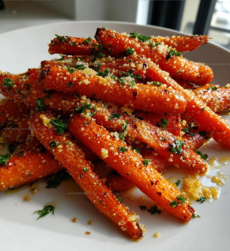 Garlic Crusted Parmesan Roasted Carrots Recipe
