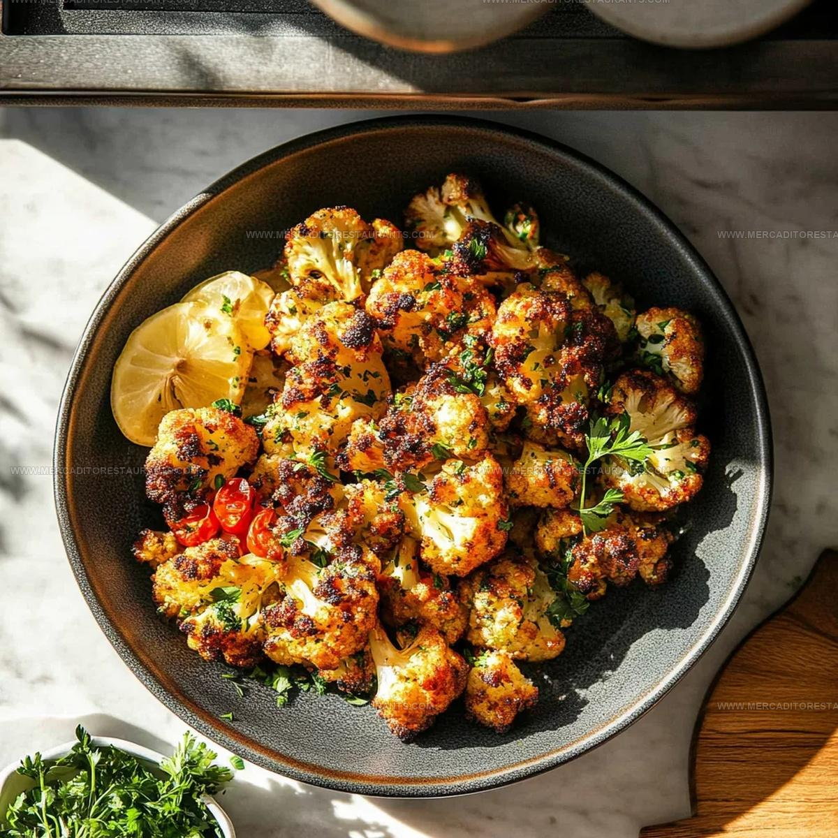 Golden Parmesan Roasted Cauliflower Recipe