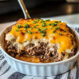 CheeseFilled Loaded Meatloaf Casserole Recipe