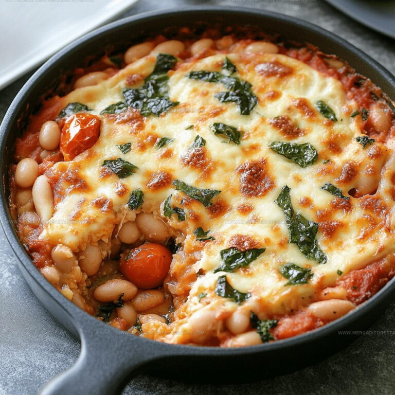 Italian Cheesy White Bean Tomato Bake Recipe