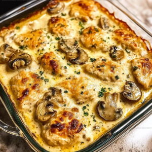 Cream-Rich Chicken Mushroom Oven Bake Recipe