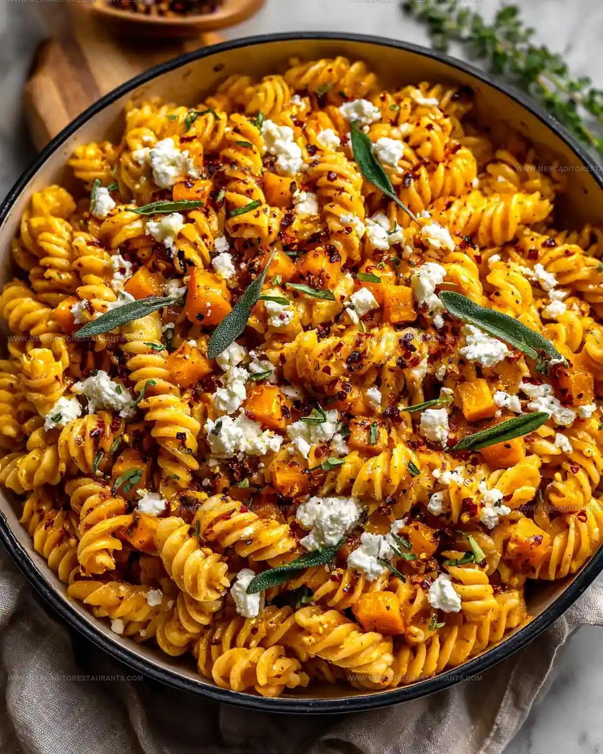 Baked Feta Butternut Squash Pasta Recipe