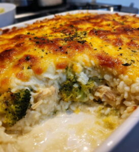 Comfort Broccoli Rice Chicken Cheese Casserole Recipe