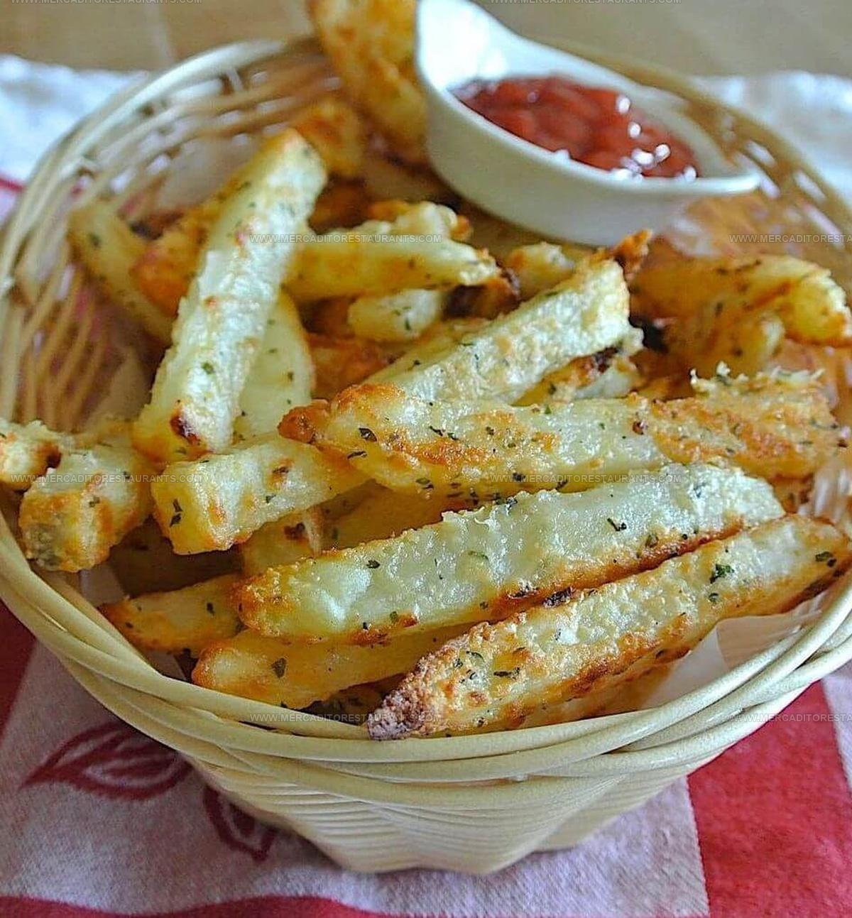Baked Garlic Parmesan Potato Wedges Recipe