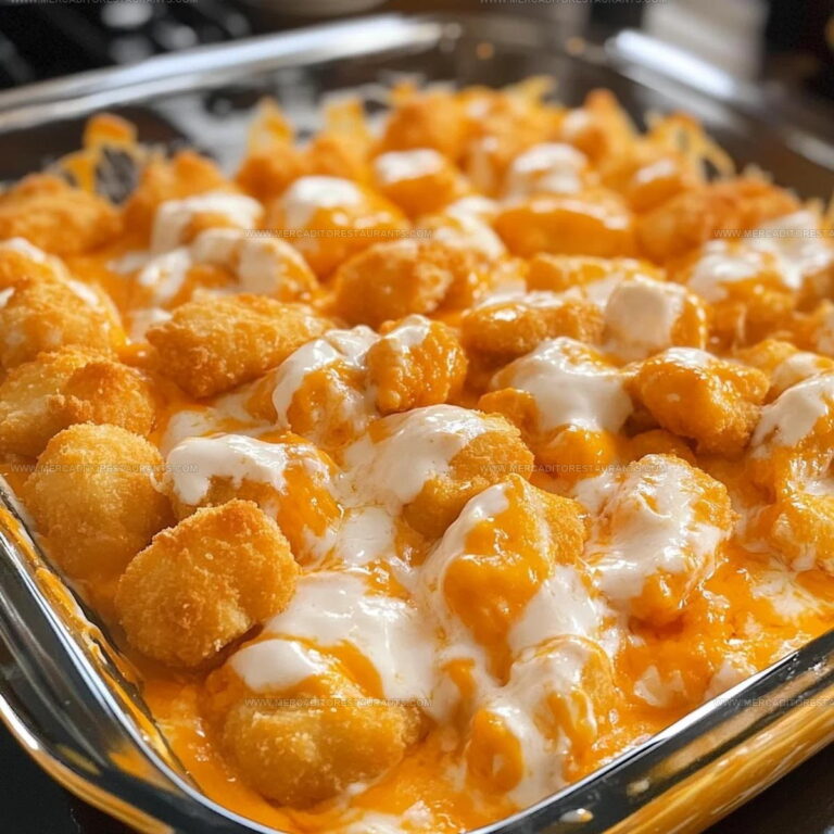 Cheesy Buffalo Chicken Nugget Casserole Recipe