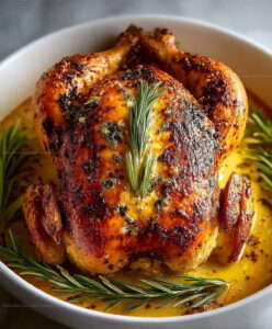 Garlic Butter Roast Chicken Recipe