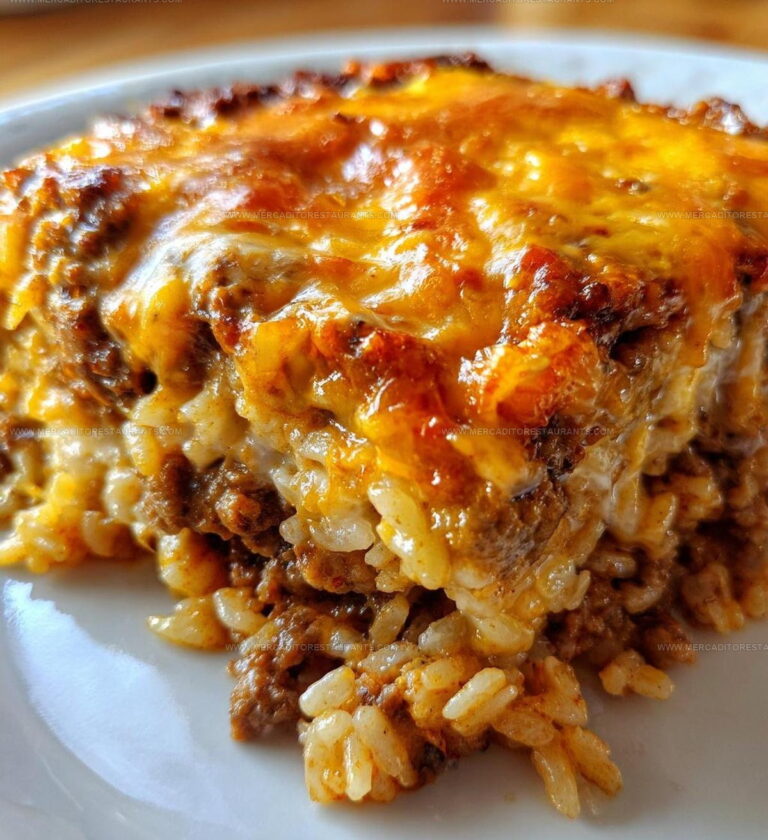 French Onion Beef And Rice Casserole Recipe