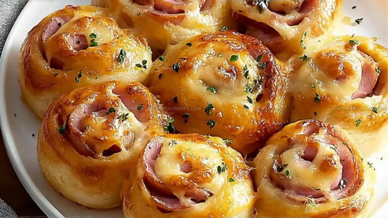 Honey-Mustard Glazed Ham Cheese Rolls Recipe