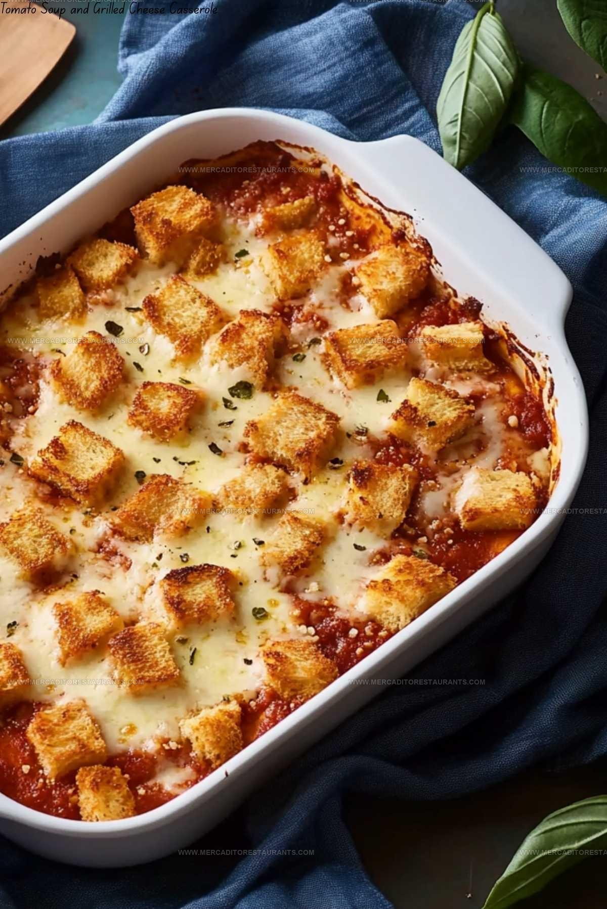 Tomato Soup Grilled Cheese Casserole Recipe