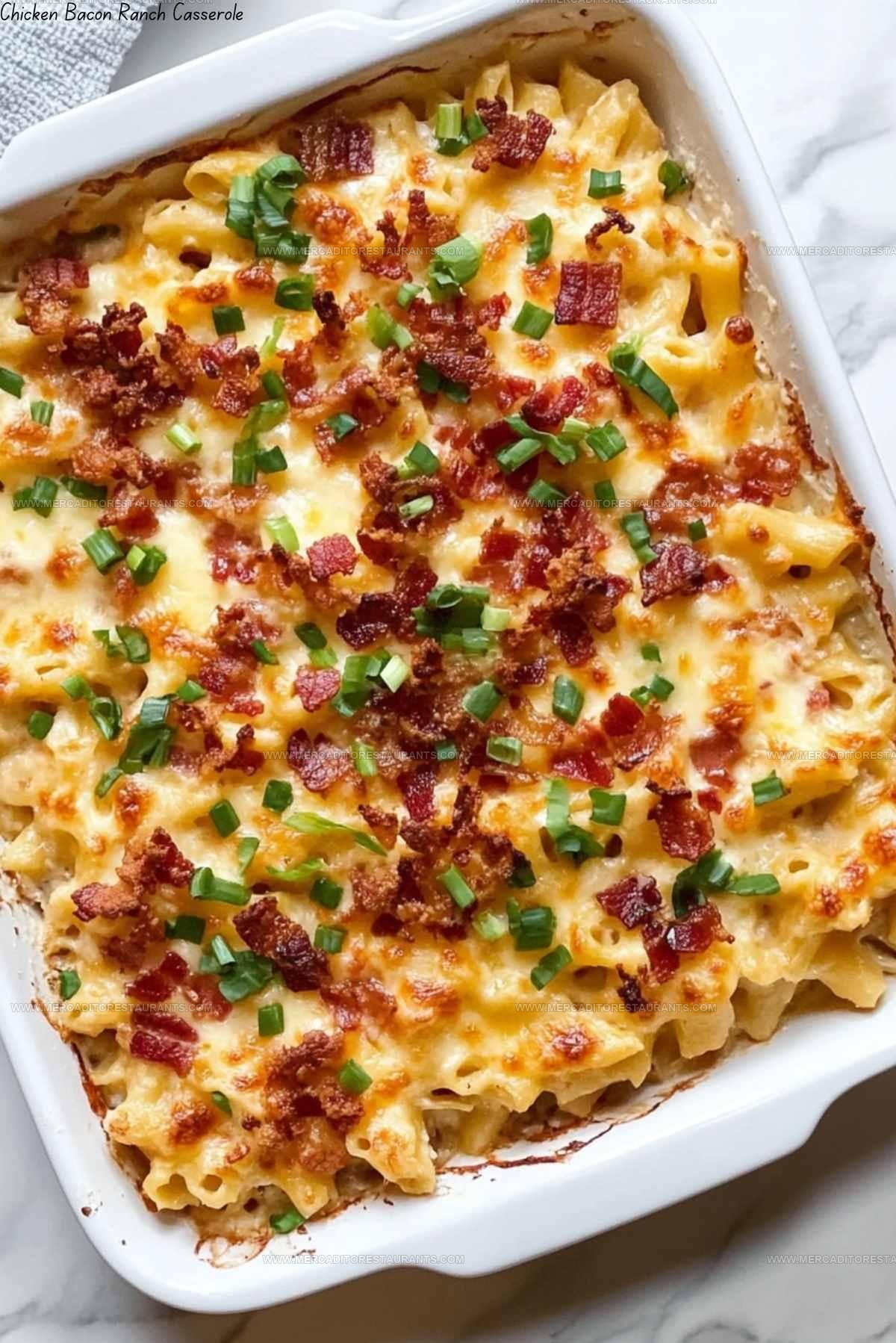 Cheesy Chicken Bacon Ranch Casserole Recipe