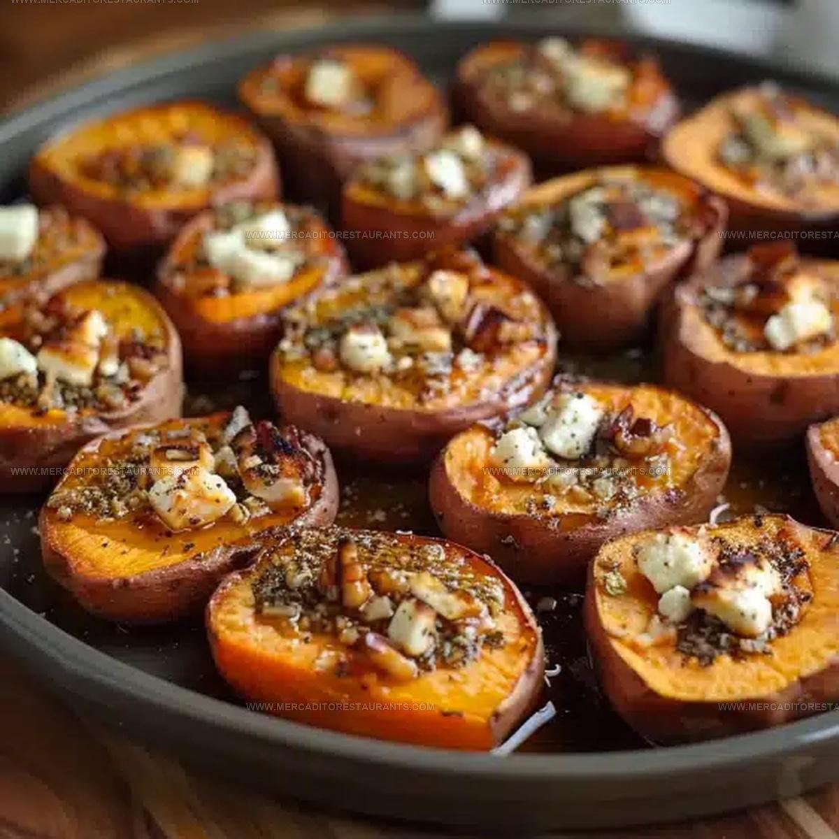 Honey Feta Roasted Sweet Potato Rounds Recipe