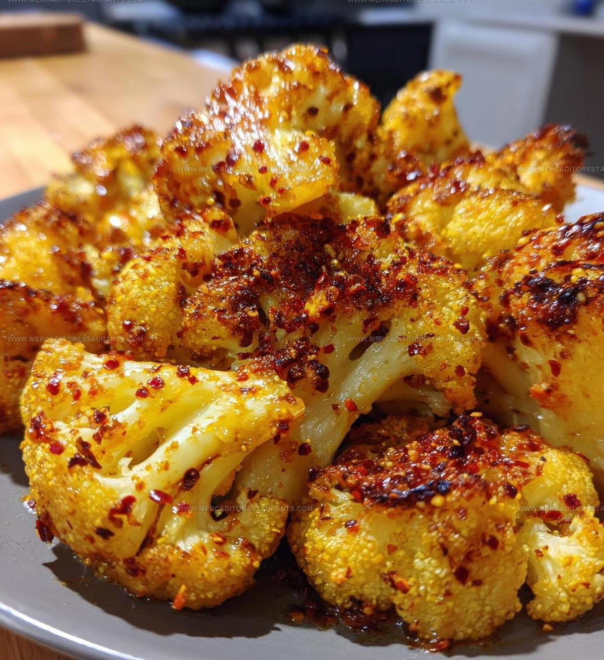 SweetSpicy Baked Cauliflower Recipe
