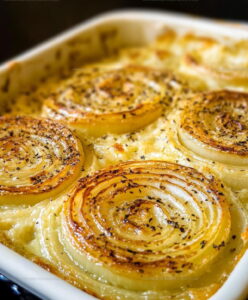 Roasted Parmesan Creamed Onions Recipe