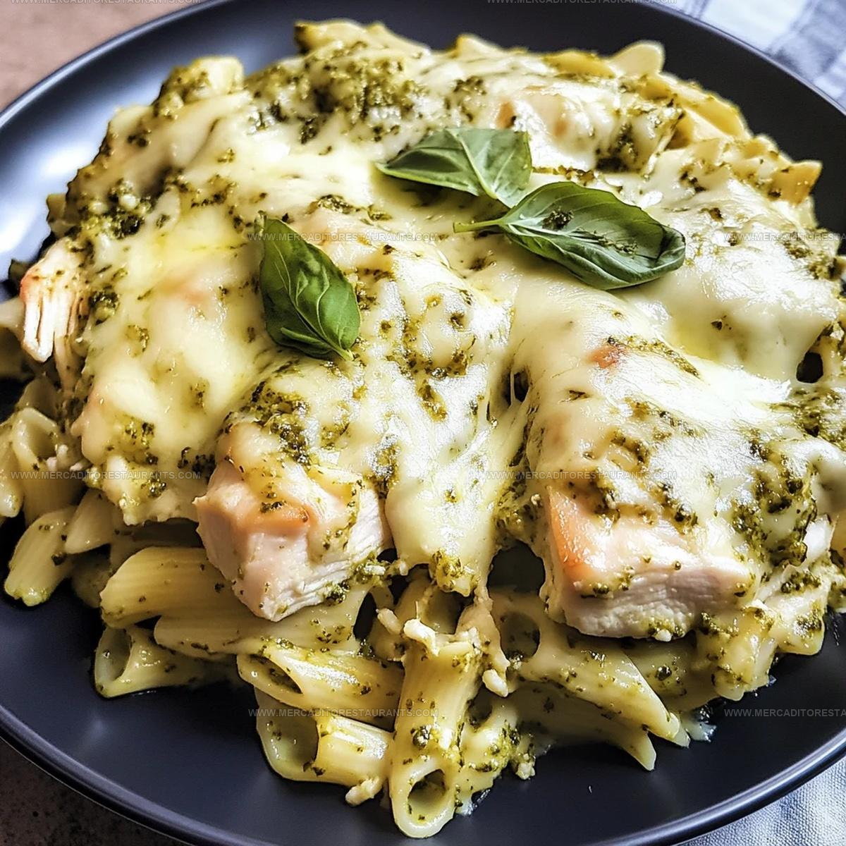 Creamy Pesto Chicken Pasta Bake Recipe
