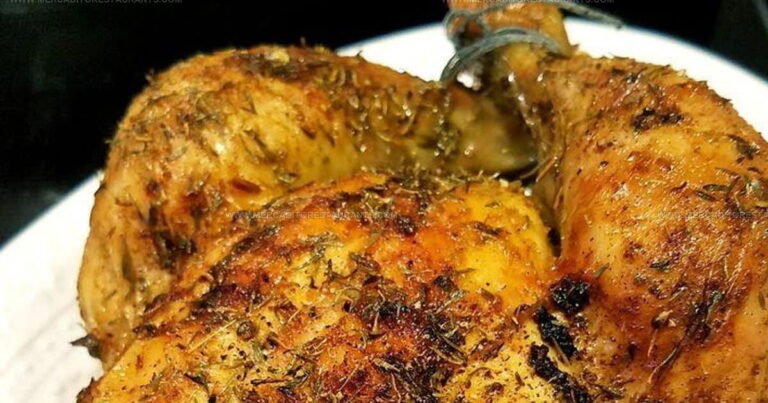Herb-Stuffed Whole Roasted Chicken Recipe