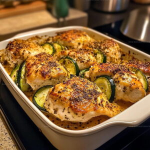 Sheet-Pan Chicken Zucchini Dinner Bake Recipe