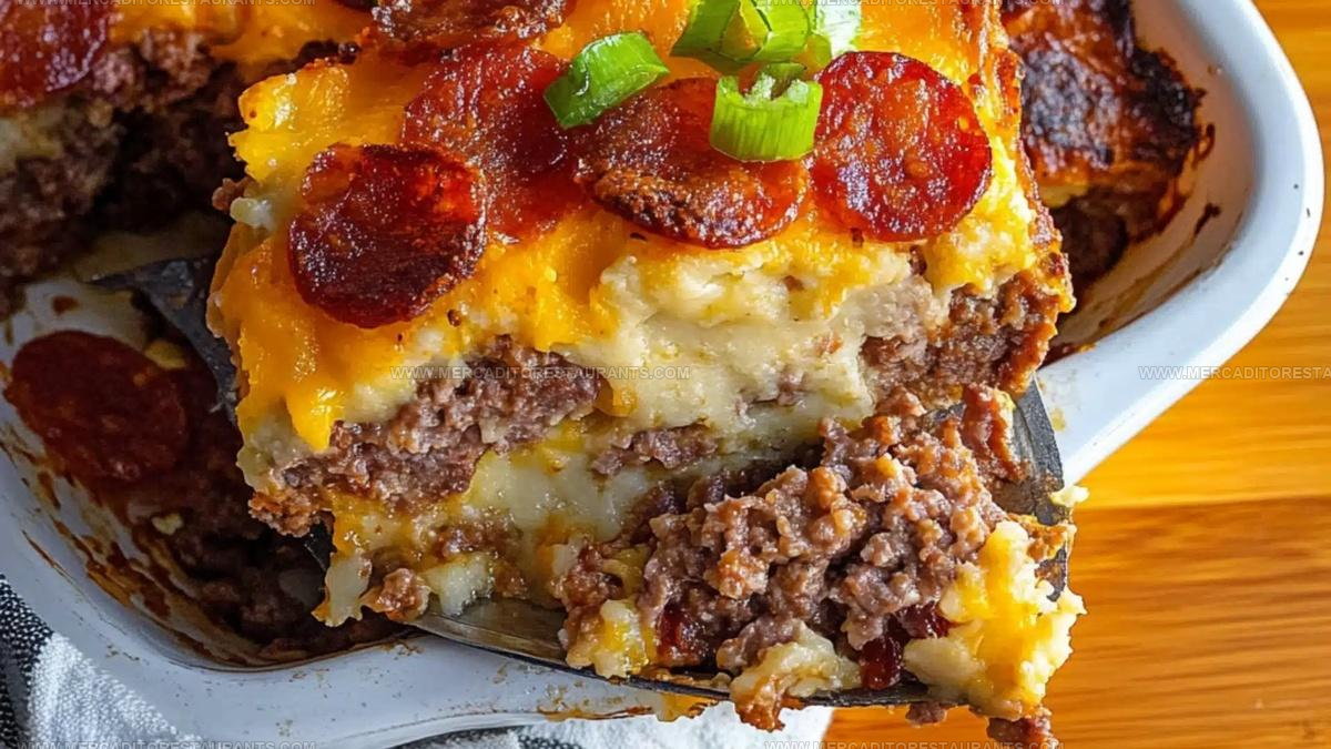 Comfort Style Loaded Meatloaf Casserole Recipe