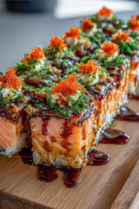Viral Spicy Salmon Sushi Bake Recipe