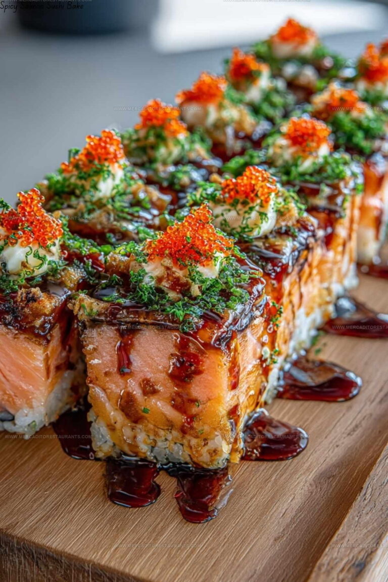 Viral Spicy Salmon Sushi Bake Recipe