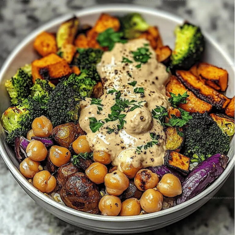 Vegan Roasted Veggie Chickpea Bowls Recipe