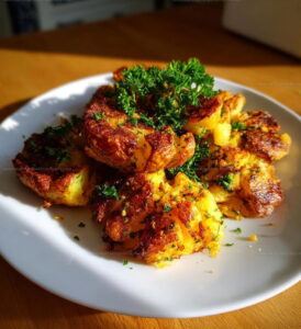 Oven Baked Crispy Smashed Potatoes Recipe