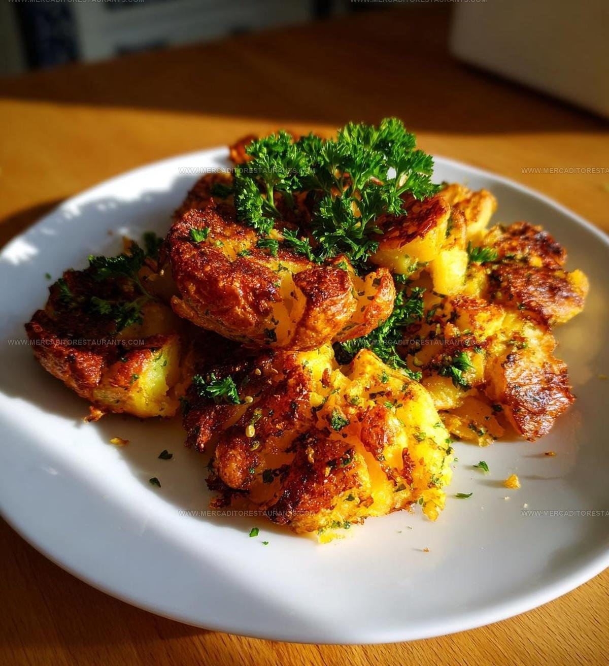 Oven Baked Crispy Smashed Potatoes Recipe