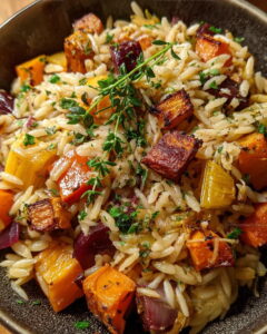 Maximalist Orzo Roasted Root Recipe