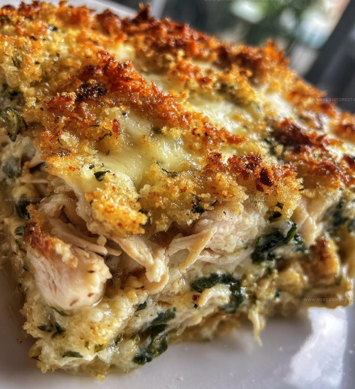 Creamy Chicken Spinach Casserole Cream Cheese Recipe